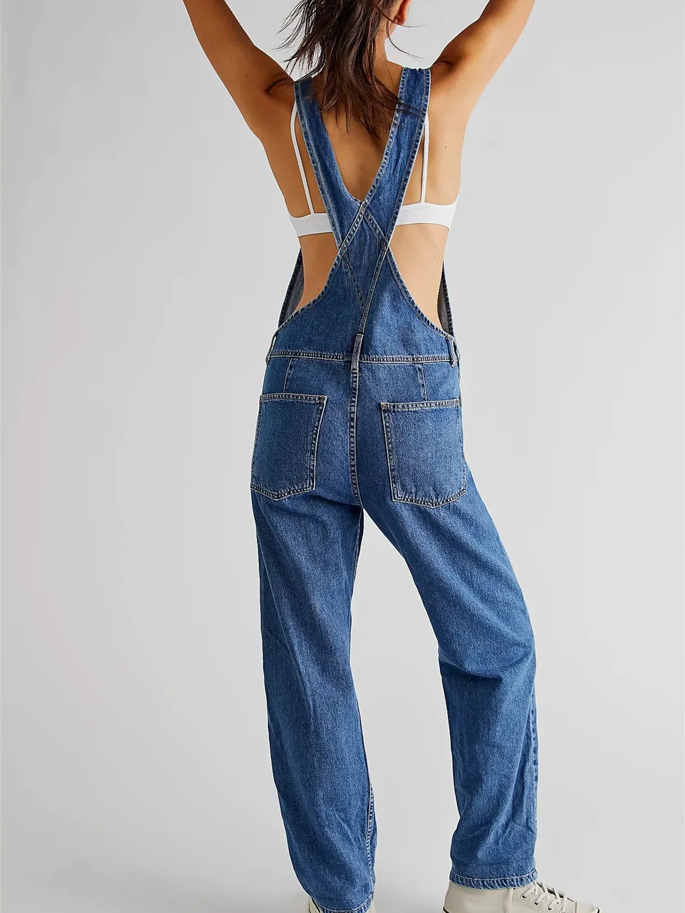 Riley™ | Denimbyxor med Hängslen