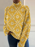 Jazy | Stilig vintage-inspirerad turtleneck-tröja
