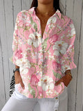Anne™ | Elegant blus med blommönster