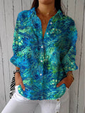 Patricia™ | Blus med naturmotiv