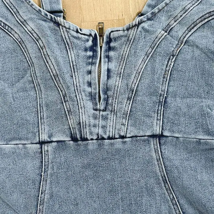 CORALINE | ELEGANT DENIMTRYCKKLÄNNING