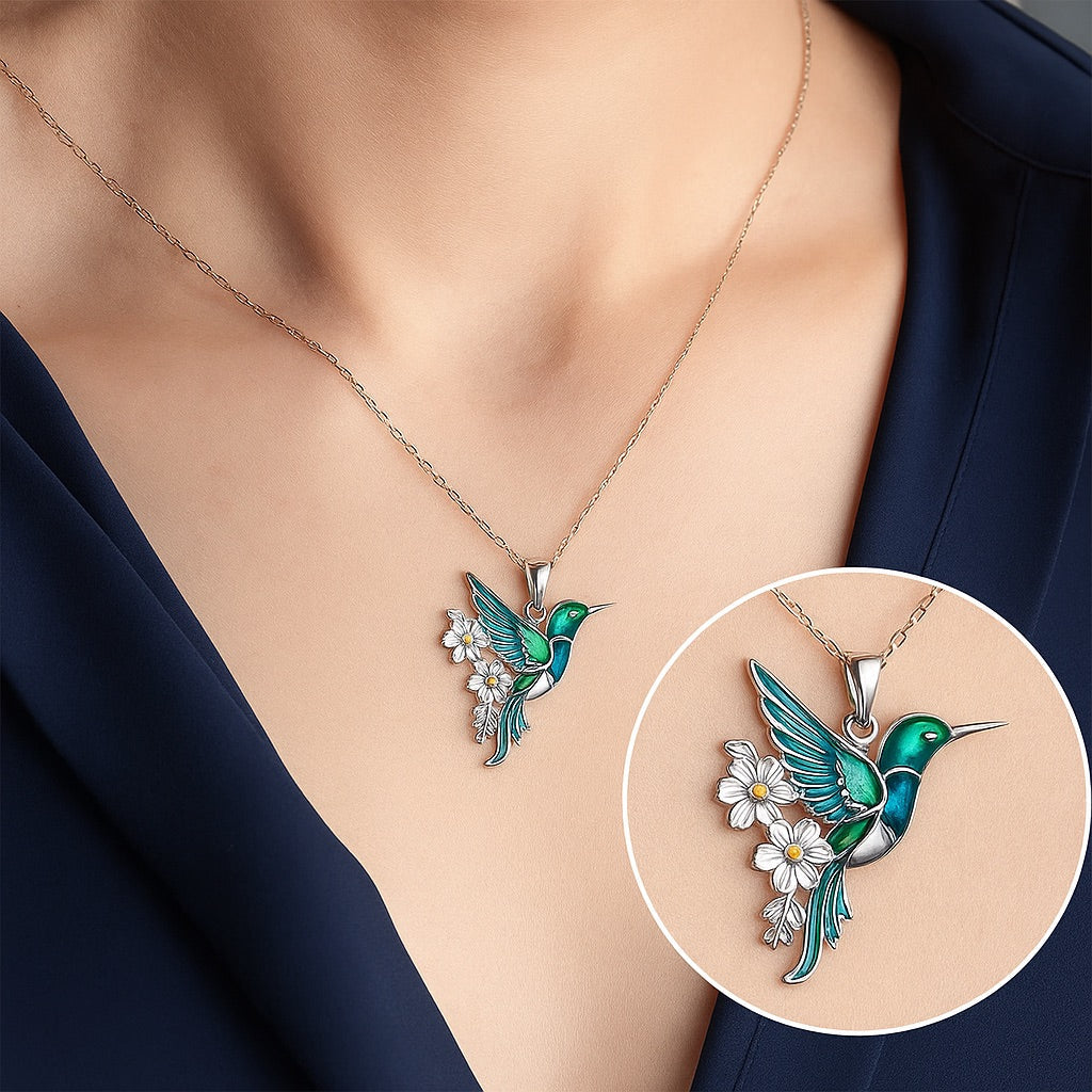 Vera™ | Kolibrihalsband med örhängen