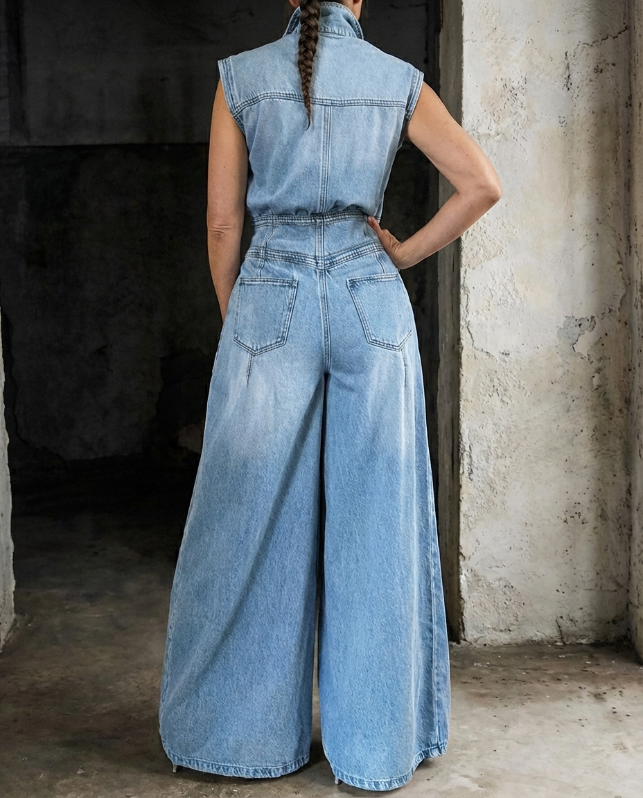 Stella™ | Denim Jumpsuit Vida