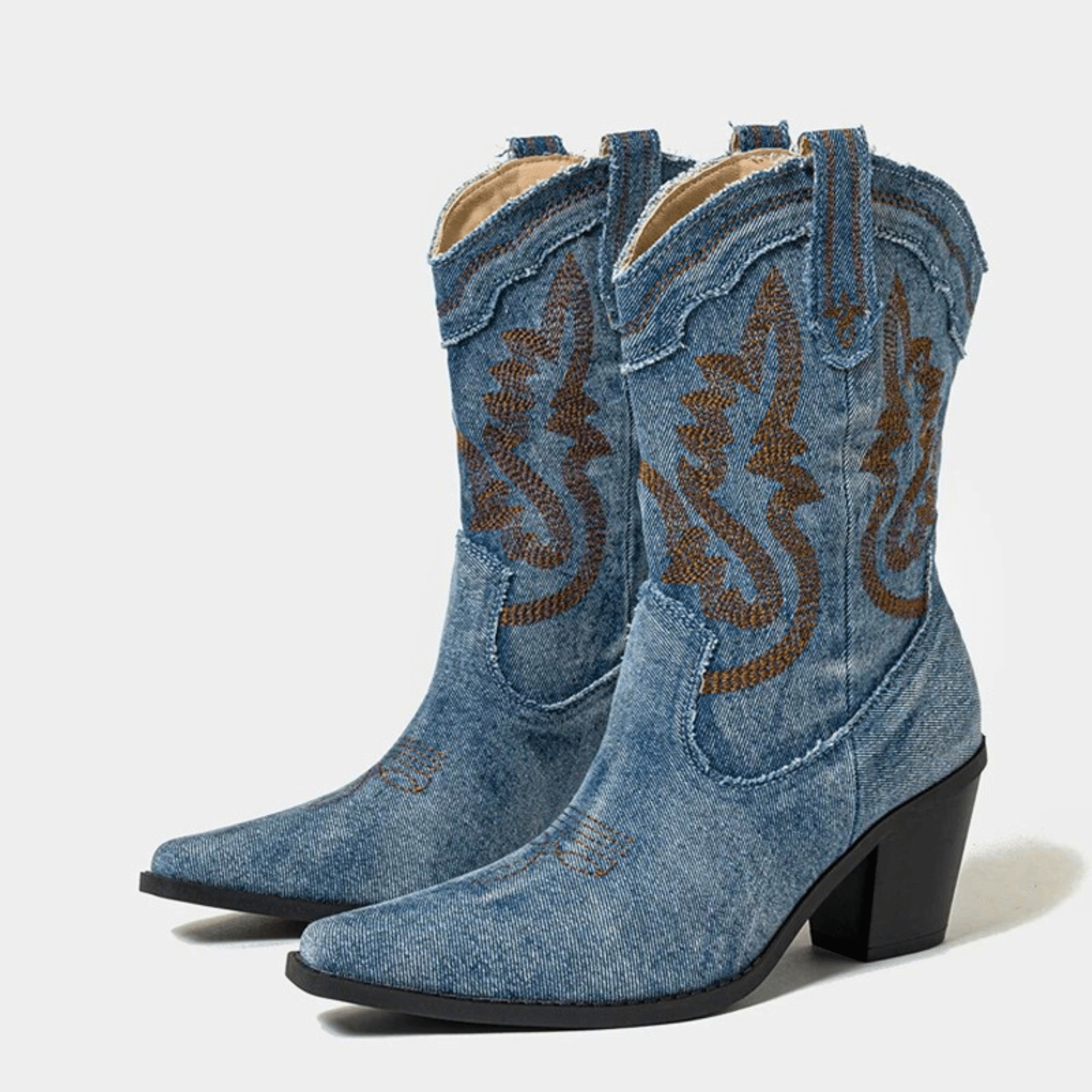 Veloria Denim Ankelstövlar