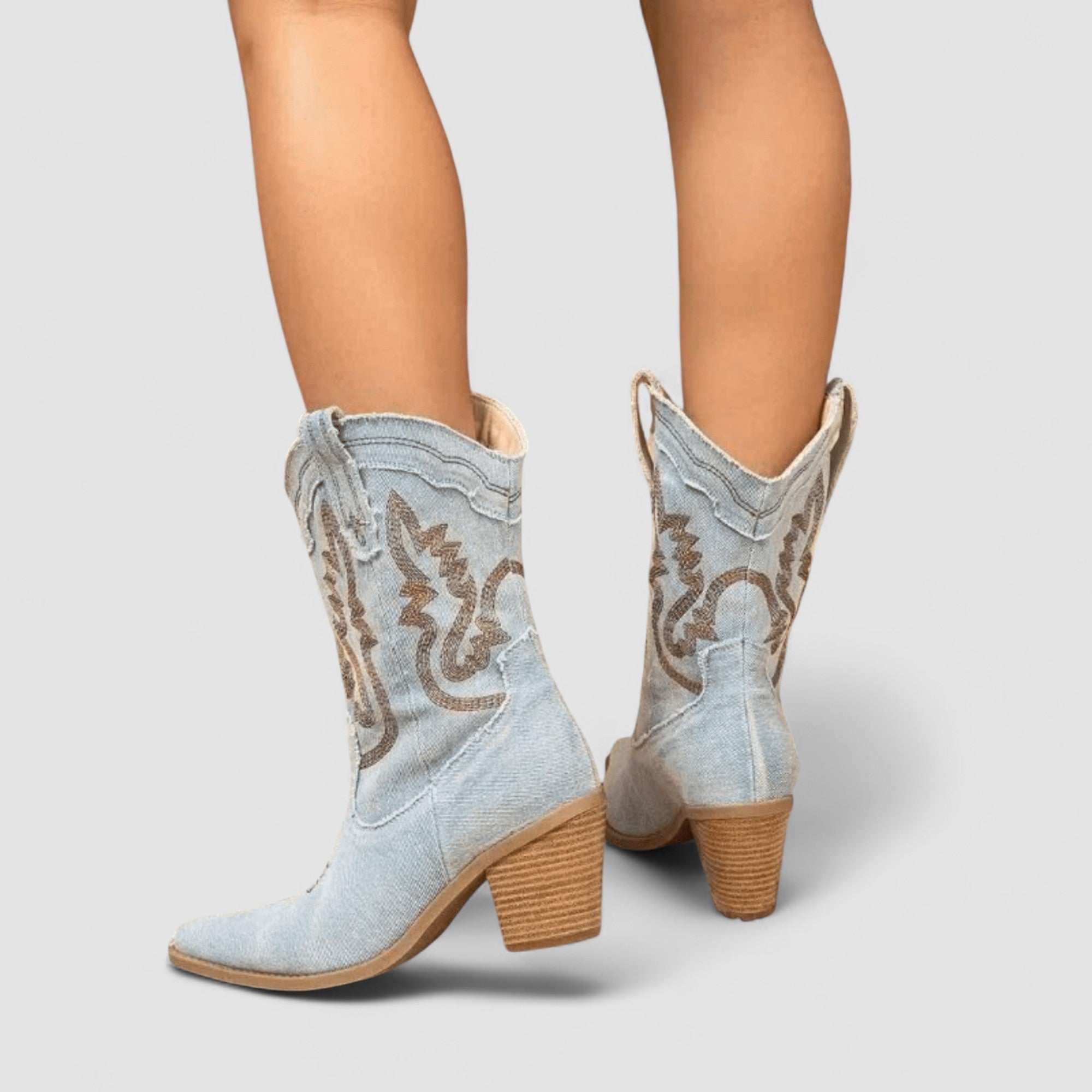 Selena – Ortopediska Denim Ankelskor