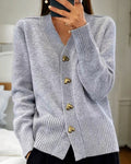 Hayden Chasie | Elegant Hjärtknapp Cardigan