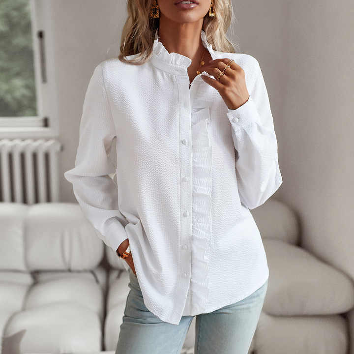 Nordova Linnea™ | Elegant Blus med Volang